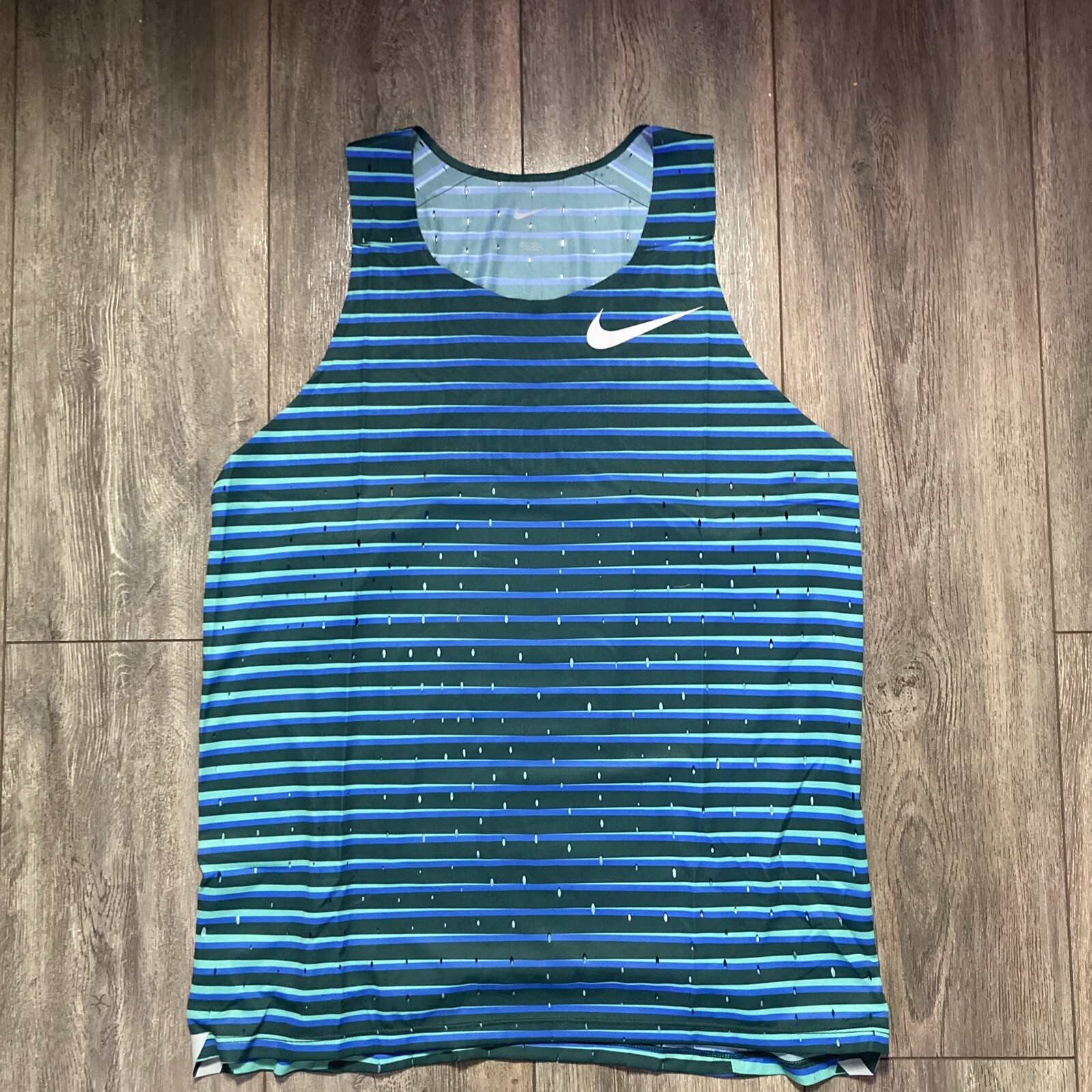Nike 2022 Pro Elite Team Distance Singlet Made In USA [DJ1189-317] Large RARE gallery