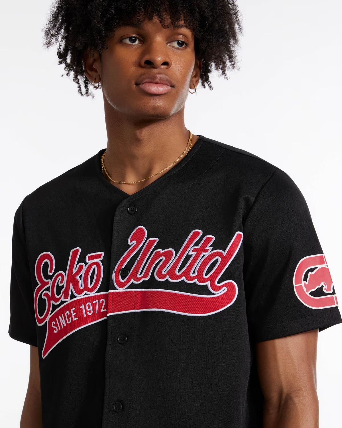 Ecko Unltd Hit Parade Mens Jersey Black Red Large NWT gallery