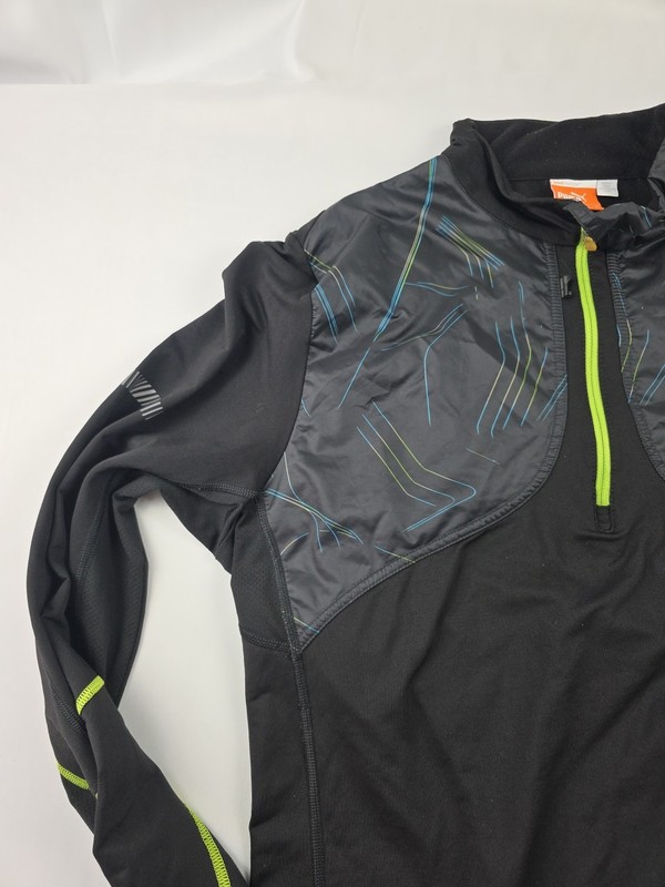 Puma Pull Over Running Sport Lifestyle Cool Cell Quarter Zip Thumb Holes gallery