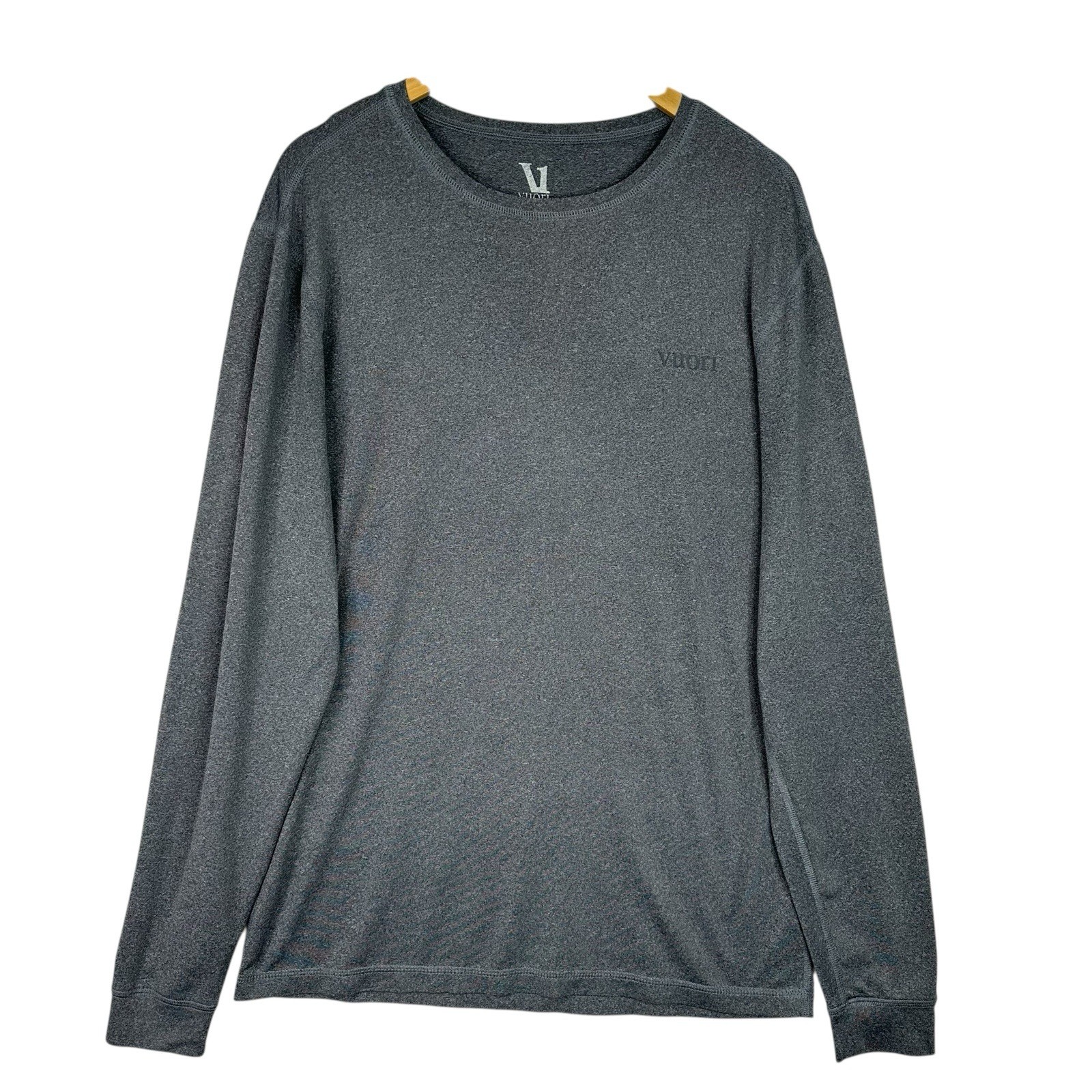 Vuori Long Sleeve Performance Shirt Mens Medium Gray Athletic Gym Training Top gallery