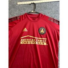 Adidas Jersey Mens Size S Red Atlanta United FC Aeroready Soccer Athletic Shirt