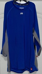 Marucci 3/4 Sleeve Performance Base Layer Shirt Men’s Size Small Royal Blue