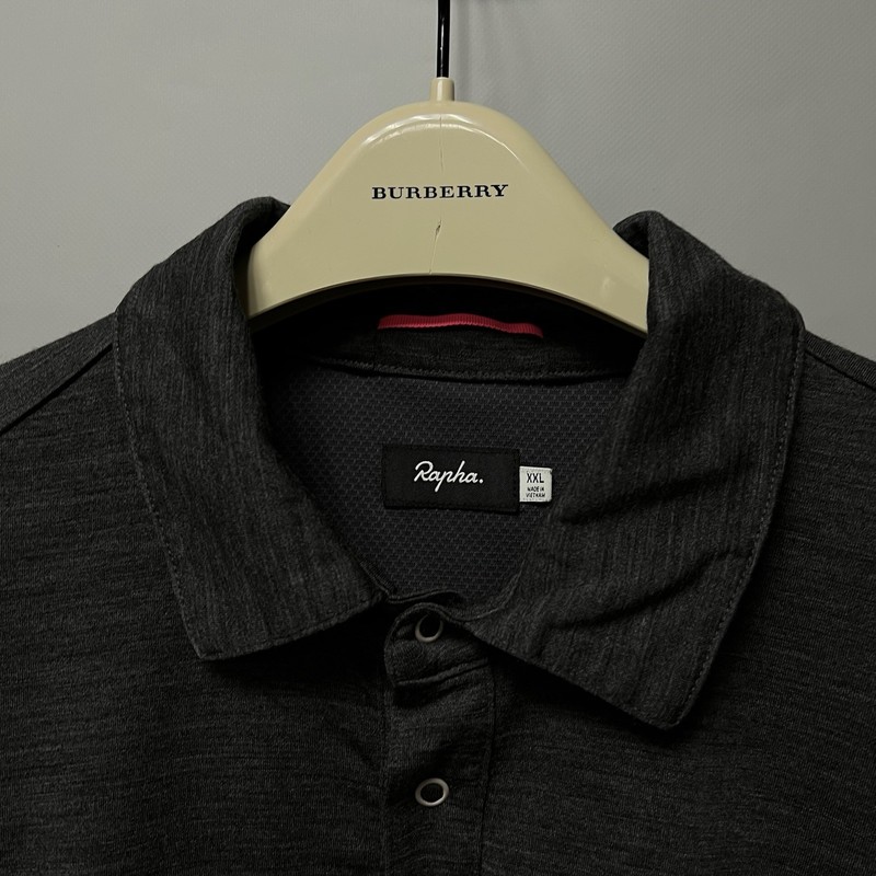 Rapha Merino Wool Long Sleeve Polo Sweater Cycling Men’s gallery