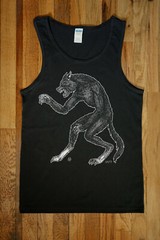 Werewolf Men’s Tank Top Punk Rock Metal Goth Dark Surrealism Art Fantasy