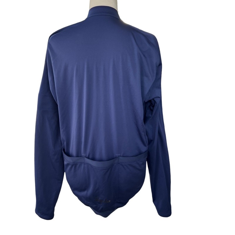 Rapha Men's Long Sleeve Core Micro Fleece Lined Jersey Full Zip Navy Blue Sz XL gallery
