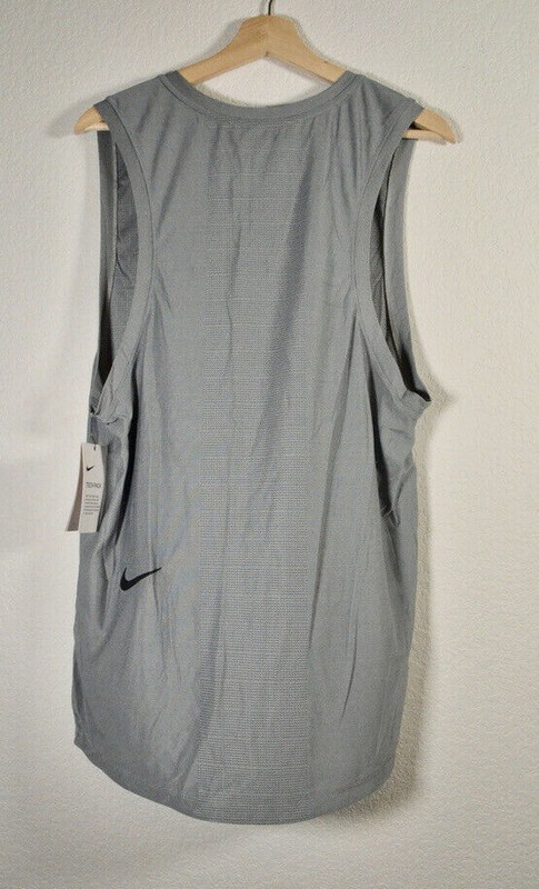 Nike Tech Pack Solid Gray Athletic Men's Tank Top Sleeveless AR0198-043 | Size S gallery