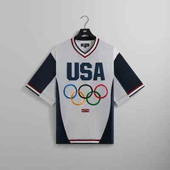 KITH for Team USA Faille Jersey Warmup Shirt Size L New with Tags