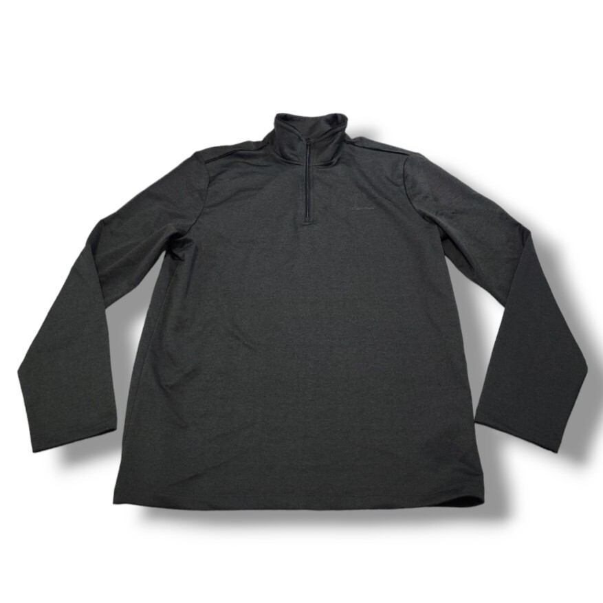 Calvin Klein Shirt Size Small Pullover Quarter Zip Up Mock Neck Activewear Black gallery