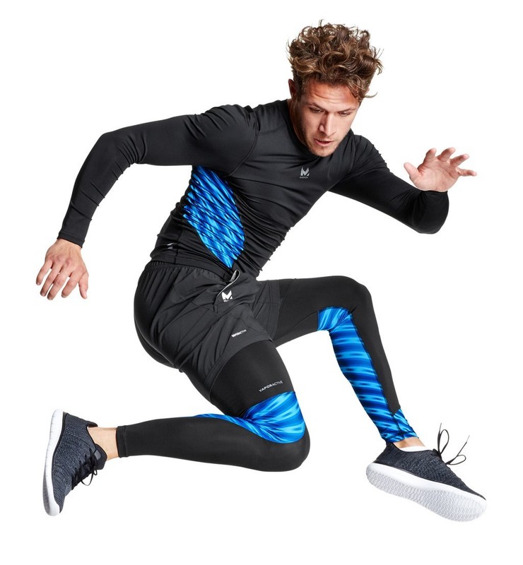 MISSION VaporActive Voltage Compression L/S T-Shirt Men's S Workout Black *NWT* gallery