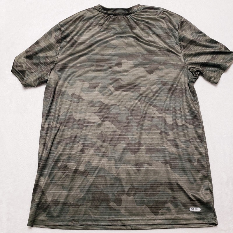 RBX X-TRAIN Performance Athletic T Shirt Mens Medium Green Camouflage gallery