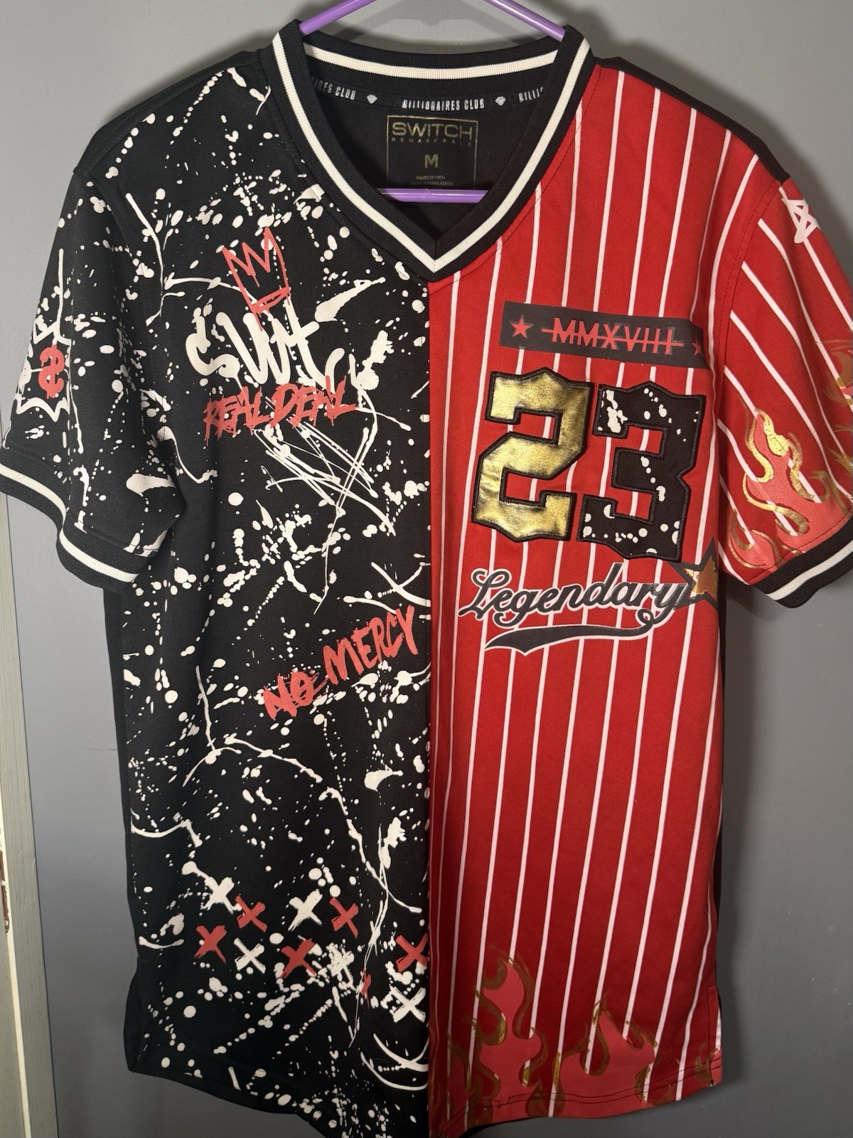 Switch Remarkable Billionaires Club baseball jersey Size M gallery