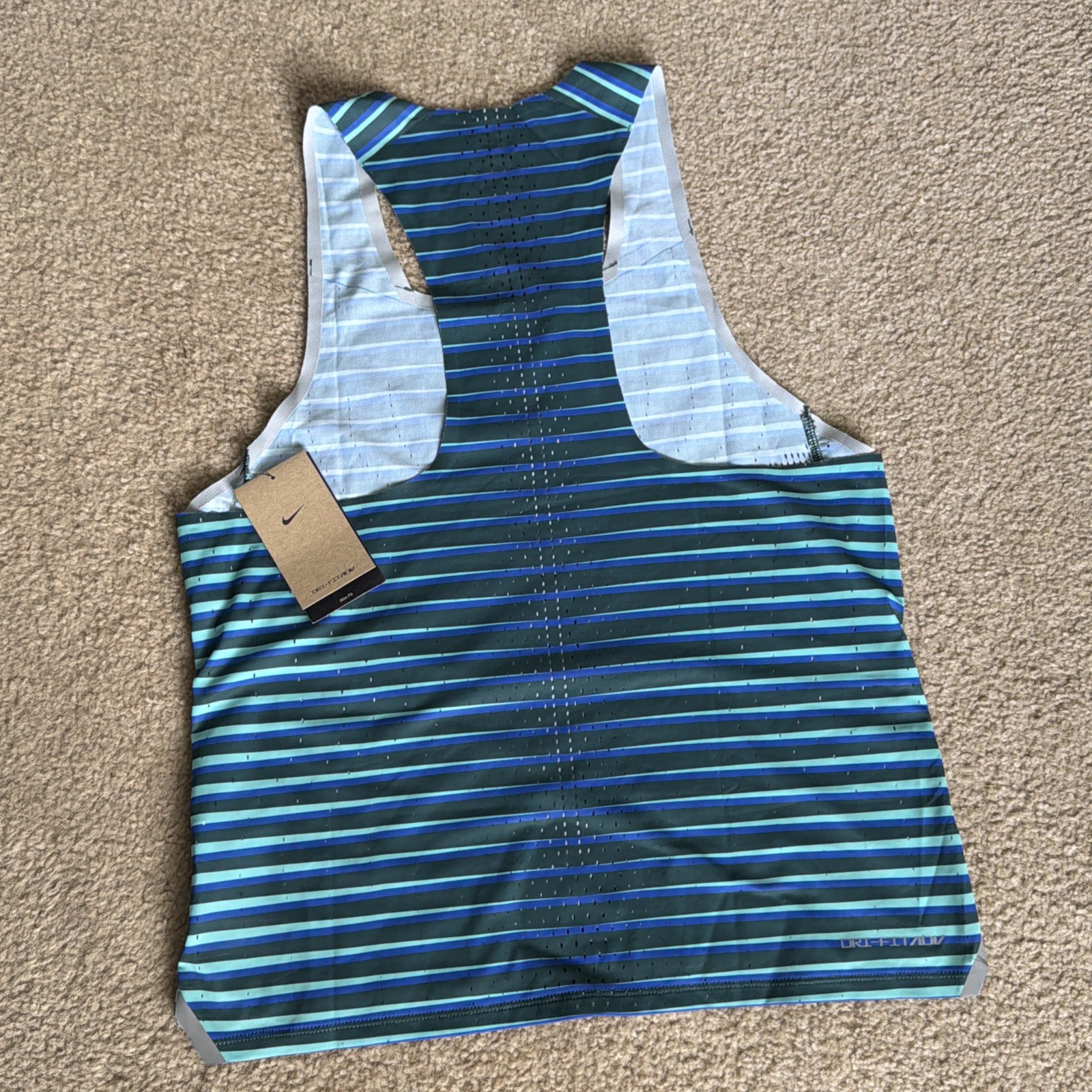 Nike ADV Dri Fit Running Track Singlet Tank Size Medium DR5814-317 gallery