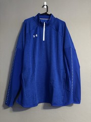 Under Armour ColdGear 1/4 Zip Pullover Blue Men’s 2XL Mock Neck Loose Fit
