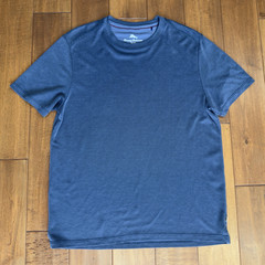 Tommy Bahama Men’s Breathable Stretch Tee Blue Crew Neck Marlin logo back M