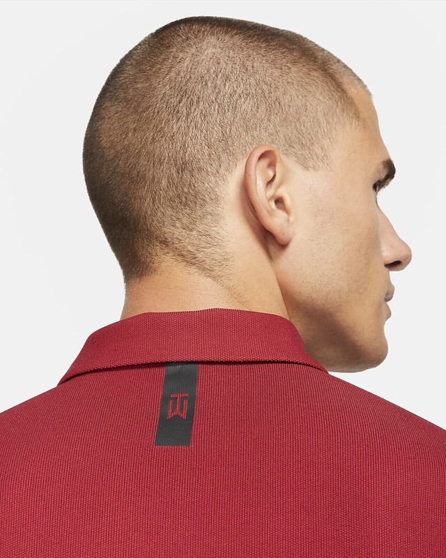 Nike Golf Tiger Woods ADV Style Polo DA2995 687 Sunday Red Black Sz M Rare! gallery