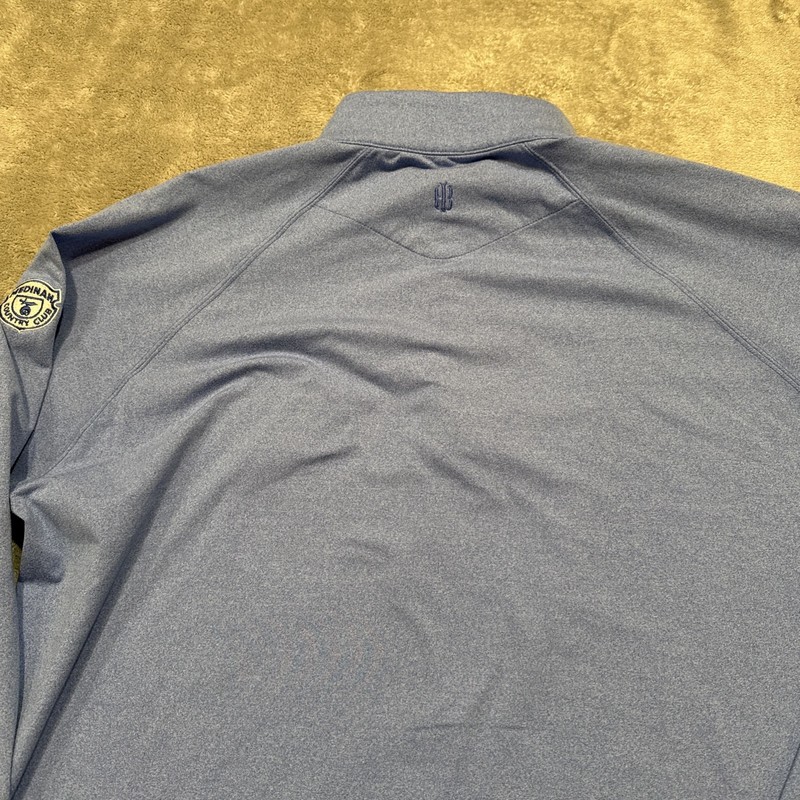 Holderness & Bourne Pullover Men’s XL Blue Tailored Fit Westland 1/4 Zip Medinah gallery