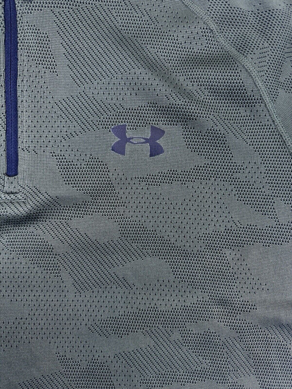Under Armour 1/4 Zip Pullover Men M Green Camo Military LS READ gallery