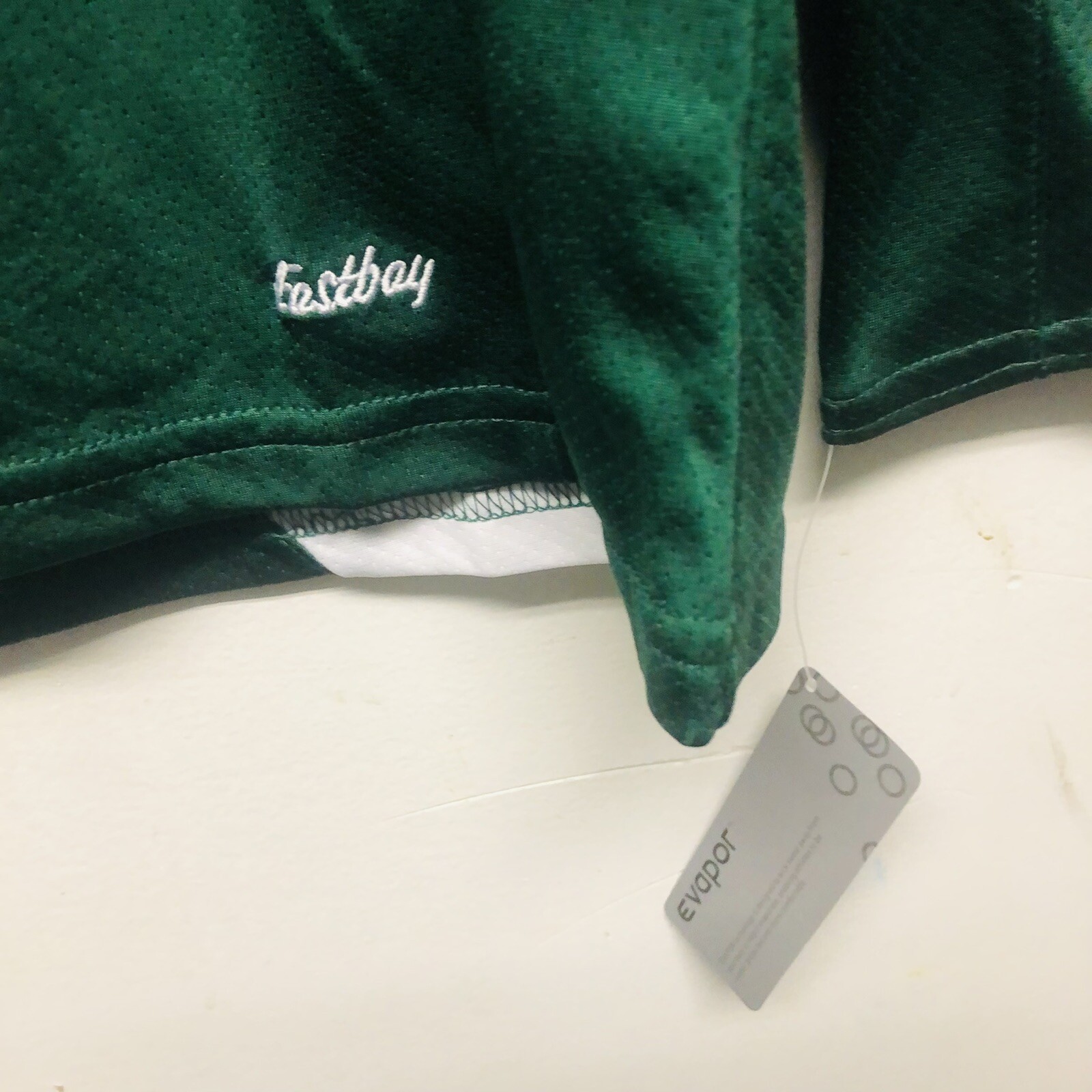 Eastbay Evapor Compression Mens Long Sleeve Shirt Med Green & White NWT gallery