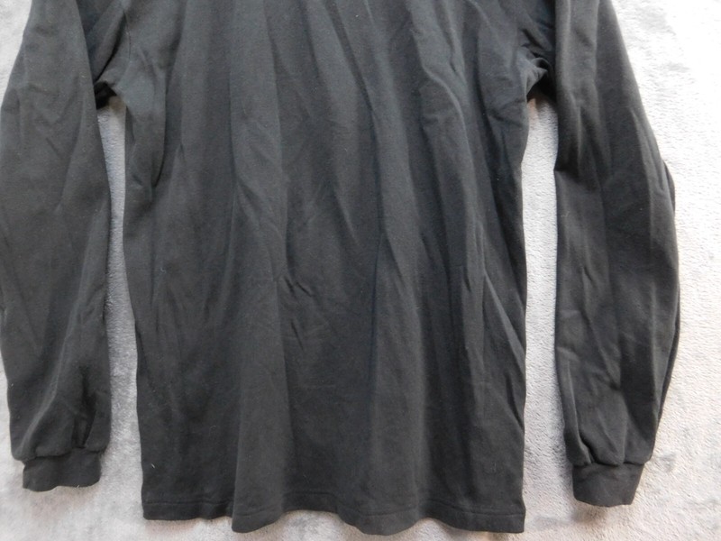 Descente 1/4 Zip Pullover Jacket Men's M Black Long Sleeve Band Collar gallery