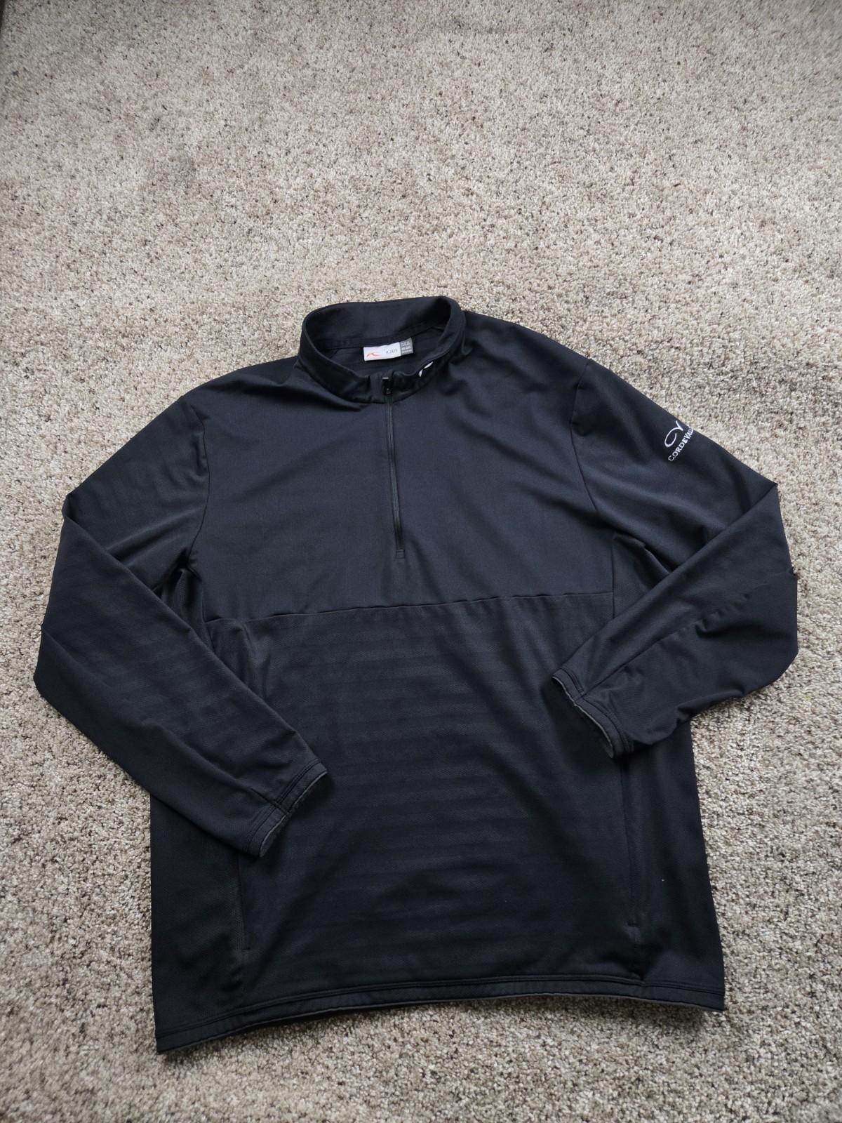 KJUS David Midlayer 1/2 Zip Pullover 2XL Mens Black Long Sleeve Stretch gallery
