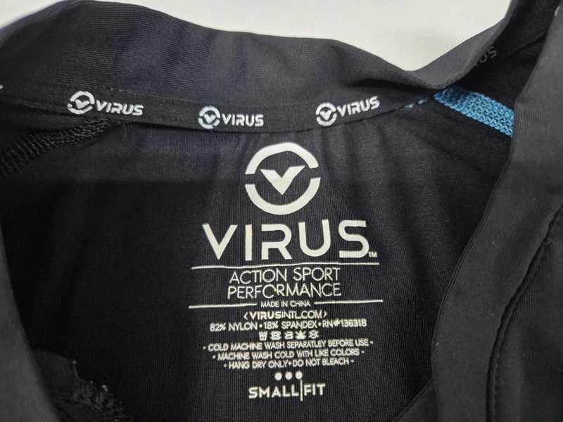 Virus Mens Compression Small Fit Action Sport Performance Sleeveless Tank #8117 gallery