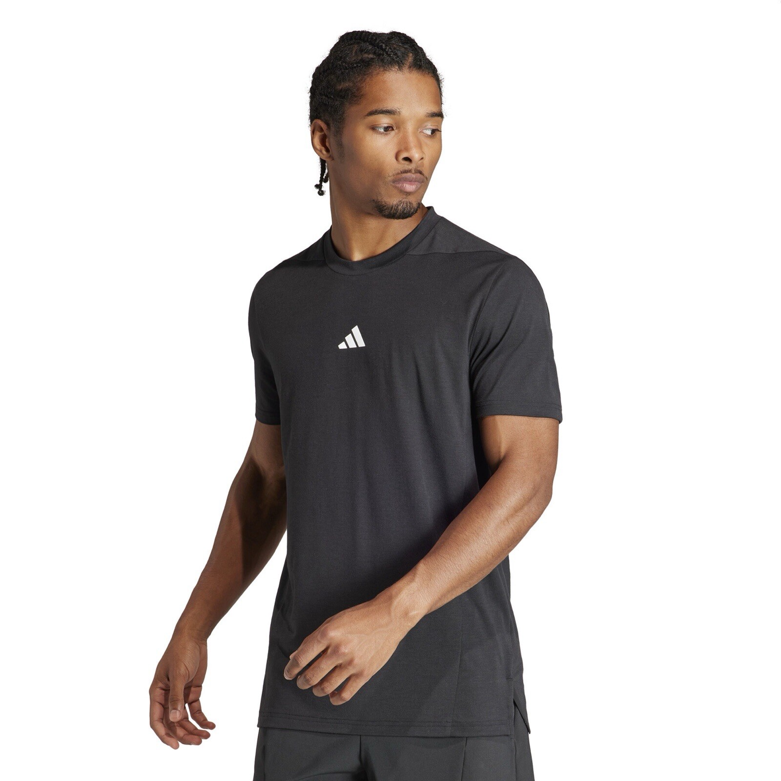 adidas Men’s D4T Jersey Workout Tee In Black IK9725 Size XL New gallery