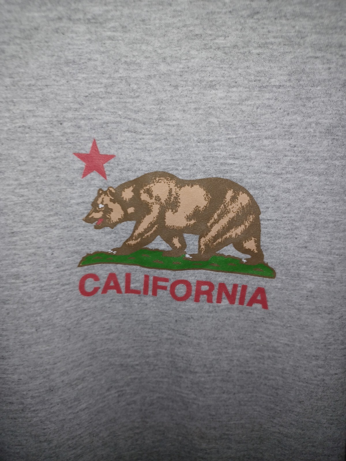 California State Bear Tank Top Sleeveless Shirt Large Gray NWT gallery