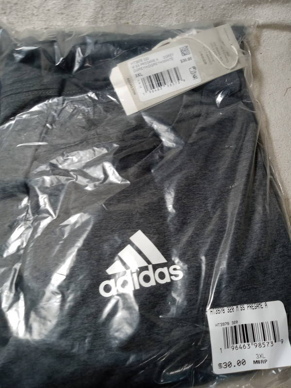 Adidas SS Pregame A Grey T-Shirt HT3978 Size 3XL gallery