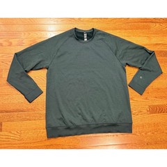 Lululemon Engineered Warmth Crewneck Pullover Mens XL Green Merino Wool Stretch