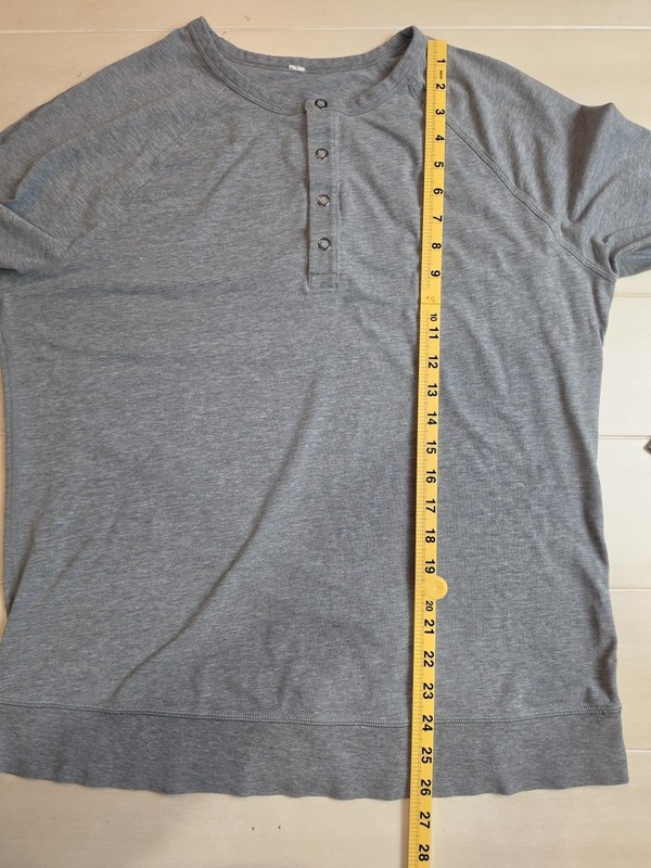 Lululemon Mens Synth Long Sleeve Heathered Size Large Gray gallery