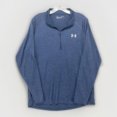 Under Armour Mens Large Quarter Zip Shirt Performance Tech Long Sleeve Pullover