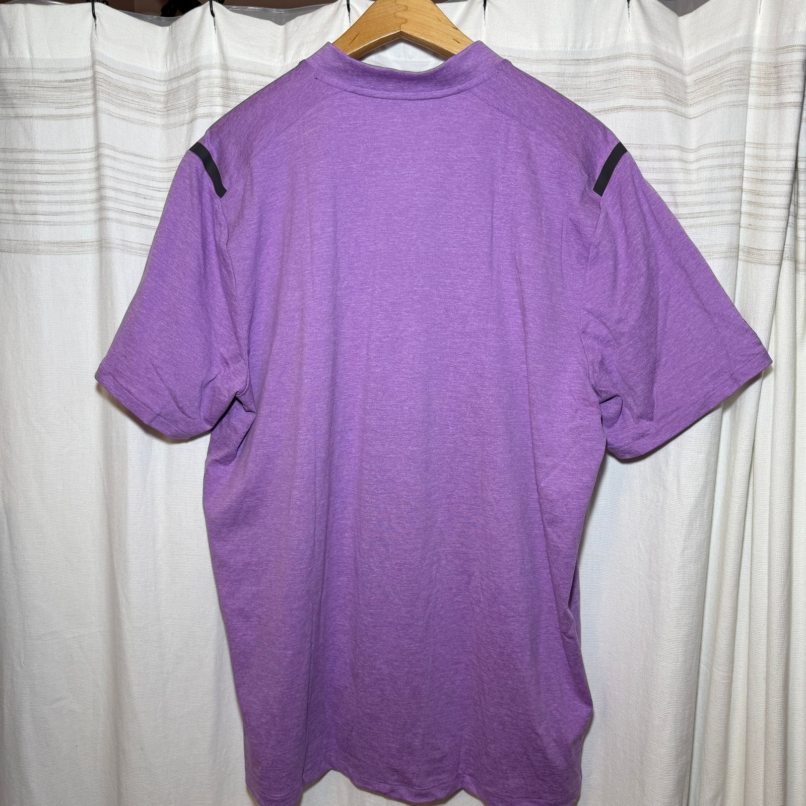 Under Armour Curry Splash Icon Purple Fitted Polo Shirt Men's 2XL Golf gallery
