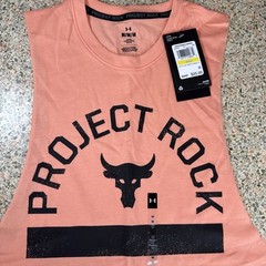 Under Armour Project Rock Payoff Graphic Muscle Gym Tank Shirt UA Size Med