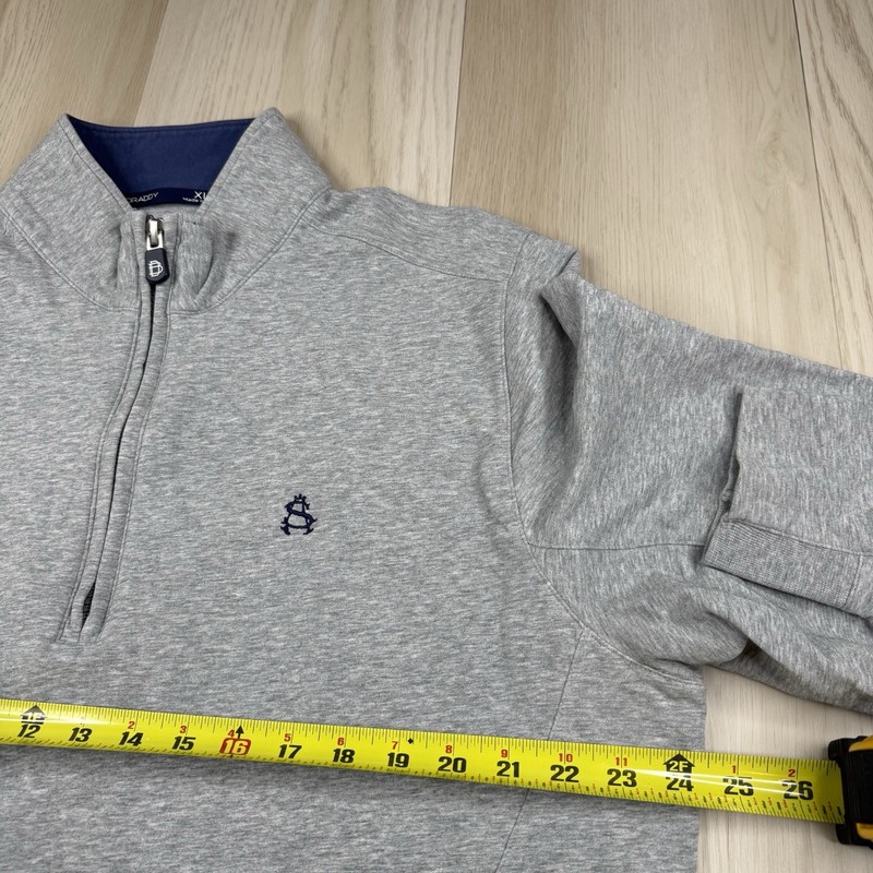 B Draddy Russel 1/4 Zip Gray Pullover Sweatshirt Men’s Size XL SHOREACRES CLUB gallery