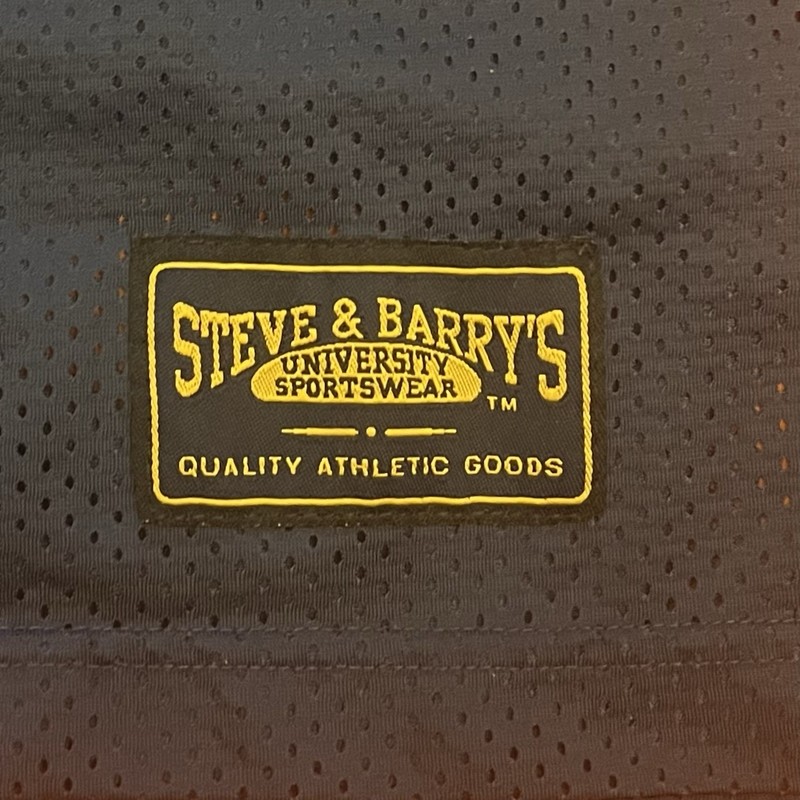 Steve & Barry's Men's #2 Football Jersey Blue/Yellow M V-Neck Mesh Breathable gallery