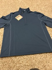 Forrester’s Men’s Performance Outerwear 1/2 Zip Pullover Navy/White, Size M