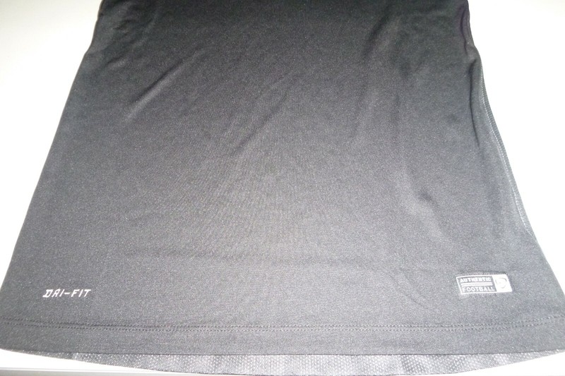 nike mens dri-fit Football fitted crew neck mesh knit soccer t-shirt -Sm -black gallery