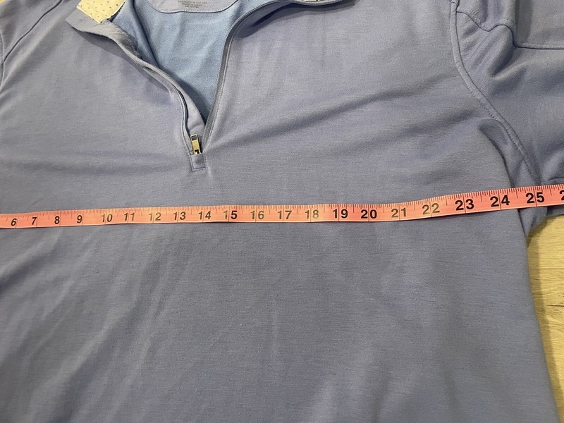 Graham Luxe Porter 1/4 Zip Pullover Men's 2XL Light Blue Performance Rayon Golf gallery