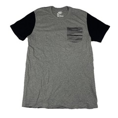 Nike Party Print Men’s T-Shirt Black/Grey Size Large Slim Fit Cotton