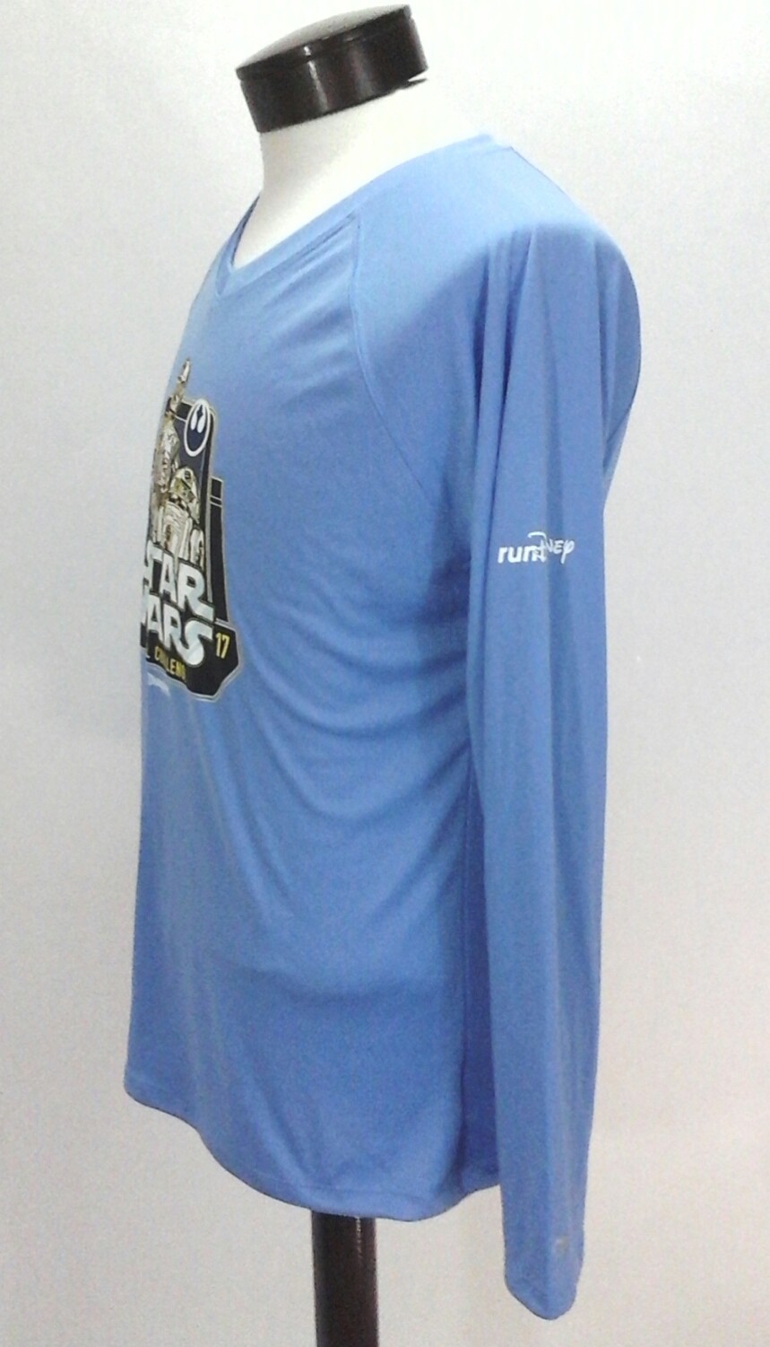 STAR WARS Marathon Jersey Rebel Challenge Champion Blue R2-D2/C-3PO Shirt Mens L gallery