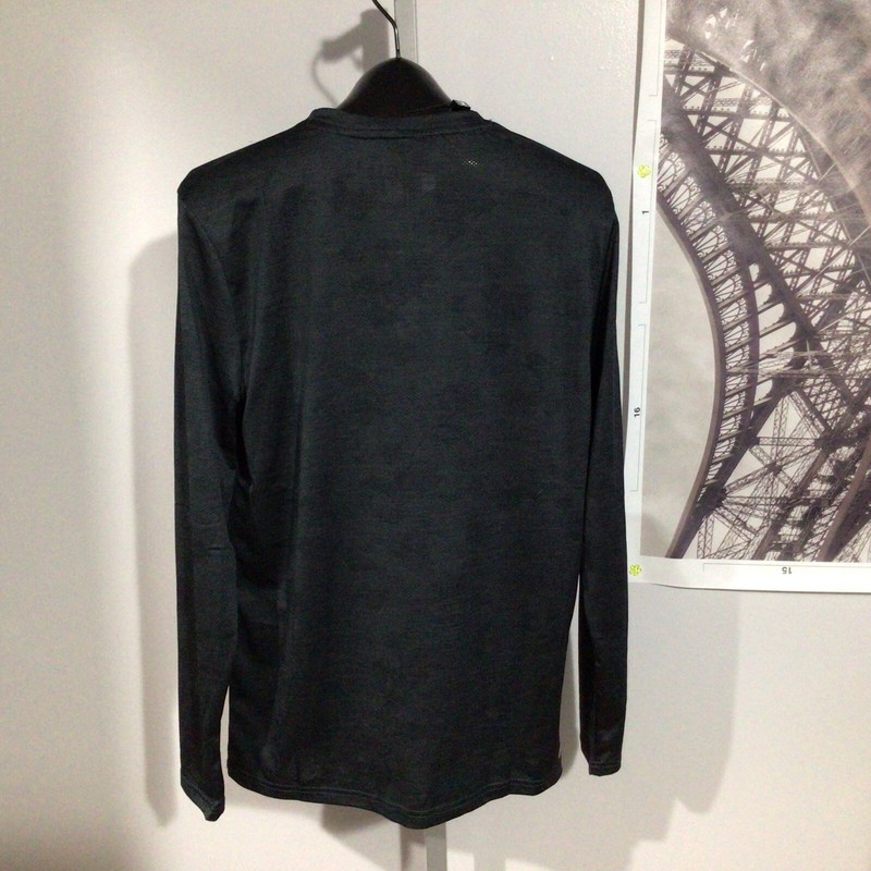 Spyder Active Breathable Quick Dry Stretch Long Sleeve Shirt Mens S-M Gray Black gallery
