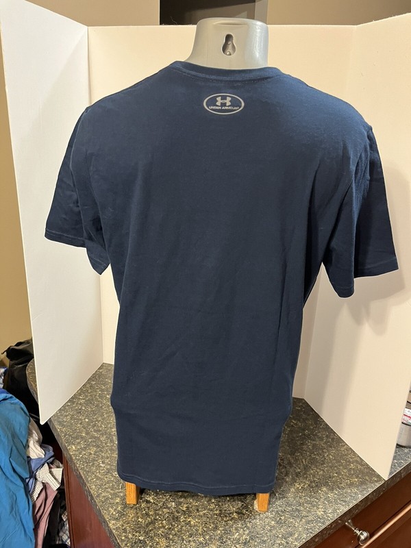 Under Armour Protect This House Men's T-Shirt Blue Cotton Polyester Medium gallery