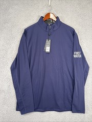 NEW Greyson Tate 1/4 Zip Pullover Mens XL Maltese Blue Golf Polyamide