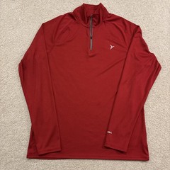Old Navy Active Go-Dry Mens Medium Black Quarter Zip Pullover Long Sleeve Shirt