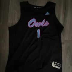 adidas Men’s Black Owls #1 Basketball Jersey Tank Top 2XL Sleeveless