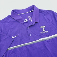 Nike Dri-Fit Polo Shirt Adult L Purple Tarleton State Embroidered Logo Vented