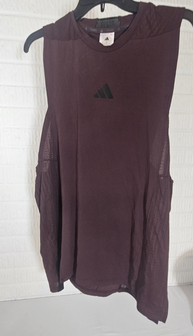 Adidas Men's Designed for Training Intensity Tank Top Size Large Aurora Ruby New gallery