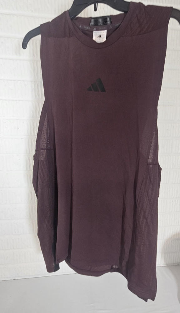 Adidas Men's Designed for Training Intensity Tank Top Size Large Aurora Ruby New