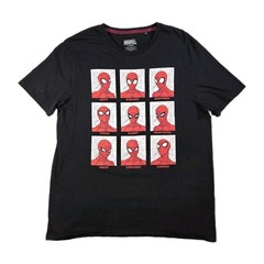 Mens Amazing SpiderMan Short Sleeve T Shirt XL different facial expressions