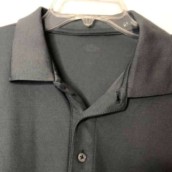 Mens Gray Stretch Knit Short Sleeve Polo Shirt Bundle 5-Piece Set L LARGE gallery